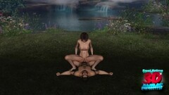 3d couple fuck in the forest near a waterfall Thumb