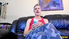 Fit Dilf Torments Stepson with Smoke Thumb