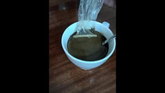 breakfast with hot semen and coffee Thumb