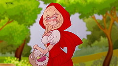 Little Red Riding Hood scolded a pervert who fucked a tree and let him know a woman'_s body !Hen Thumb