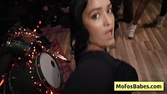 Brunette slutty teen takes massive cock between her natural big boobs and fuck it hard - Nia Bleu, B Thumb