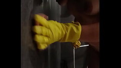Hot milf cleaning bathroom Thumb