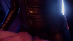 Prurient wife pegging her male'_s and gets cumshot. Thumb