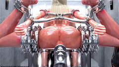 Blonde Slave in Metal Bondage - The Training! Thumb