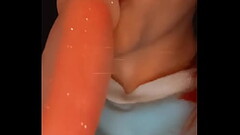 Sucking a dildo Thumb