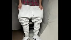 Sock and sweatpant fetish solo jerk off Mexican man Thumb