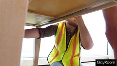 Service Tech Services A Customer'_s Fat Cock In The Shower Thumb
