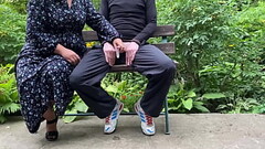 Curvy mother-in-law made me cum in a condom on the street Thumb