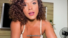 My Step Son'_s Best Friend has interracial sex with a Colombian Ebony Curvy MILF in her husband& Thumb