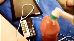 Homo Kotilainen use electric toothbrush with his hard gay cock. Thumb