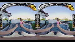 VIRTUAL PORN - Kimberly Snow Notices Johnny'_s Boner In The Hot Tub &amp_ Can'_t Resist Gett Thumb