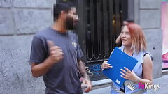 FAKings'_ SEXY SURVEY! Dirty Spanish babe teases and tests guys in Madrid Thumb