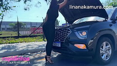Asi&aacute_tica gostosa e flagrada fazendo sexo na Rua - Big Ass Latina - Lina Nakamura - John coffe Thumb