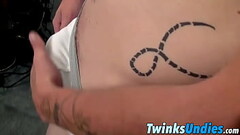 Good looking homo Lex likes to cock tease all alone Thumb