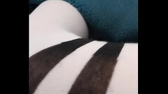 Cute femboy shows off stockings Thumb
