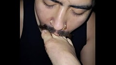 Asian toes sucked Thumb
