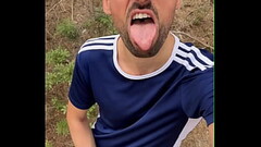 Jerking off in the woods Thumb
