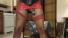 Ts milf red stockings Thumb