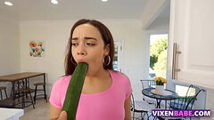 Naughty step daughter trying to sneak out gets punished Thumb