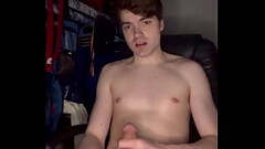 My Big Cock Explodes On My Smooth Twink Face Thumb