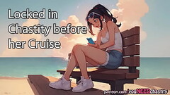[Audio Story] Your girlfriend locks you in chastity a few days before her cruise trip Thumb