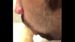 Deep throating my dildo and it feels great Thumb