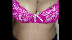 Tamil Desi wife boobs in pink bra Thumb