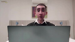 STEP GAY DAD - THE ONLINE OFFICE - CAUGHT JERKING DURING A ONLINE MEETING WITH MY BOSS! Thumb