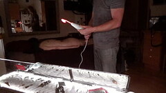 Raven Grey gets BDSM electric wand Thumb