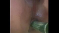 Me preparing with cucumber for daddy Thumb