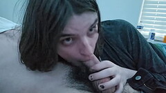 trans wife sucking on her hubby Thumb