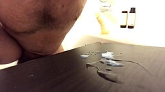 My cum load dribbles from my lips Thumb