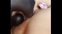 Fingered to orgasm Thumb