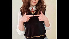 Hermione is a little shy, but her shyness won'_t stop her from being a naughty slut ready to fuc Thumb