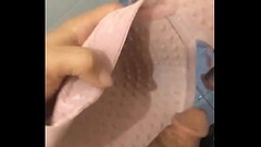masturbating again and again using my beautiful neighbor'_s panties &amp_ bra Thumb