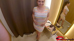 risky and hot blowjob in a fitting room / Miriam Prado Thumb