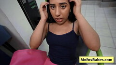 Slutty brunette teen get super horny and want dick deep inside her in the public laundromat - Nikki  Thumb