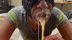 Ebony Slave Puking Orange Creamsicle Milkshake and Sloppy Rimming Thumb