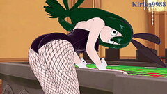 Nejire Hado and Tsuyu Asui and Izuku Midoriya Bunny Girl intense sex. - My Hero Academia Hentai Thumb