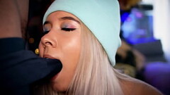 College blonde sucks a cock over her boxer shorts Thumb