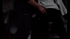 First we cum from our own hands, and then we cum from each other'_s hands (clothed orgasm) - Gir Thumb