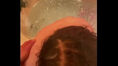 Sucking on my step daddy in the bathtub Thumb