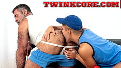 Lawson James blow Milo Miles really good down his throat. Milo then pulled his tight gym shorts down Thumb