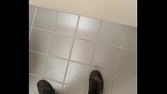 Stroking in a public stall 3 Thumb
