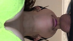 Amazing Close up Sloppy Deepthroat Thumb