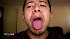 Tongue and saliva fetish Thumb