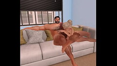 blonde beauty tries her best to please cam heyward'_s huge cock Thumb