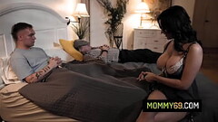 Hot stepmom Linzee Ryder getting banged by her stepson while her hubby naps Thumb