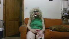Trashed tranny slut Sarah Millward, fake tits flattened after night as a steetcorner whore, degrades Thumb